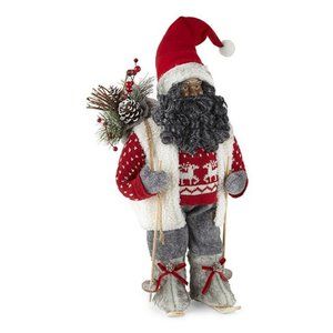 Santa on the Slopes - African American Skiing Santa Clause